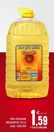 Centro Cash Olio Girasole DESANTIS offerta