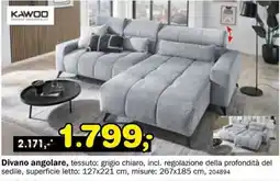 Dipo Arredamenti KAWOO Divano angolare offerta