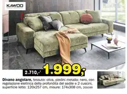 Dipo Arredamenti Divano angolare KAWOO offerta