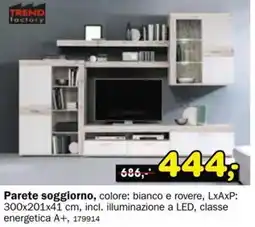 Dipo Arredamenti TREND factory Parete soggiorno offerta
