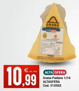 Centro Cash Grana Padano 1/16 ALTA SFERA offerta