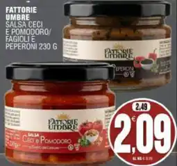 Vicino a te supermercati Fattorie Umbre Salsa Ceci e Pomodoro offerta