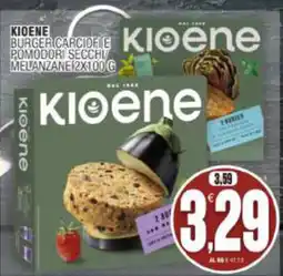 Vicino a te supermercati Kioene Burger Carciofi e Pomodori Secchi Melanzane offerta