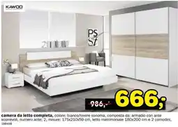 Dipo Arredamenti KAWOO camera da letto completa offerta