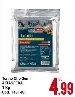 Centro Cash Tonno Olio Semi ALTASFERA offerta