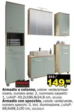 Dipo Arredamenti Trend factory armadio a colonna offerta