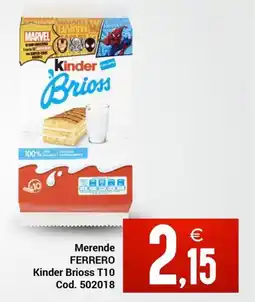 Centro Cash Kinder Brioss offerta