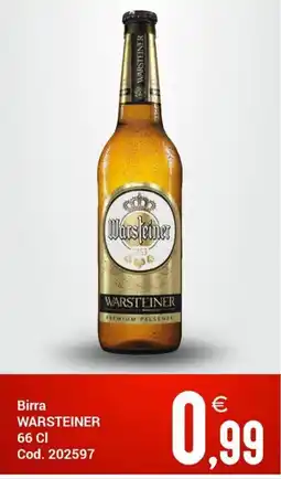 Centro Cash Birra WARSTEINER offerta