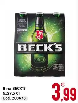 Centro Cash Birra BECK'S offerta