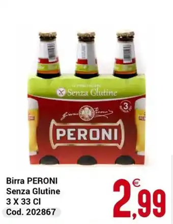 Centro Cash Birra PERONI Senza Glutine offerta