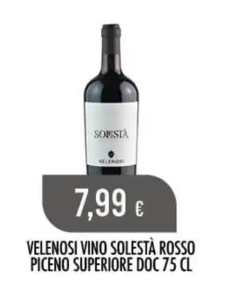 Velenosi Vino Solestà Rosso