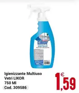 Centro Cash Igienizzante Multiuso Vetri LIKOR offerta