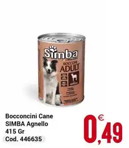 Centro Cash Bocconcini Cane SIMBA Agnello offerta