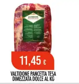 Scelgo VALTIDONE PANCETTA TESA DIMEZZATA DOLCE offerta