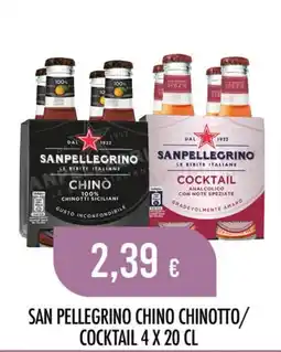 Scelgo SAN PELLEGRINO CHINO CHINOTTO/COCKTAIL offerta
