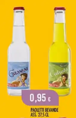 Scelgo Gassosa Cedrata PAOLETTI offerta
