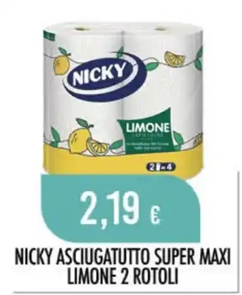 Scelgo NICKY ASCIUGATUTTO SUPER MAXI LIMONE offerta