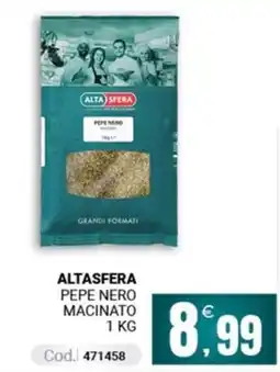 Centro Cash ALTA SFERA PEPE NERO MACINATO offerta