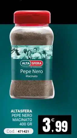 Centro Cash Alta Sfera Pepe Nero Macinato offerta