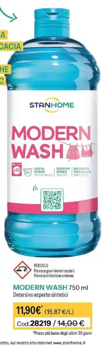 Stanhome Modern wash stanhome detersivo esperto sintetici offerta