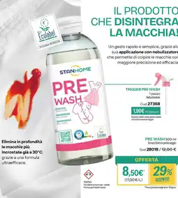 Stanhome Pre wash stanhome smacchiatore prelavaggio offerta