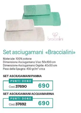 Stanhome Set asciugamani «Braccialini» offerta