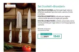 Stanhome Set 3 coltelli «Brandani» offerta