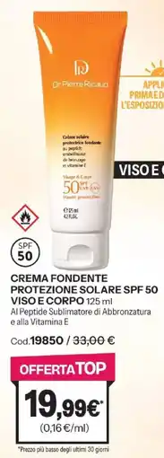 Stanhome Dr.Pierre Ricaud Crema Fondente Protezione Solare SPF 50 offerta