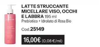 Stanhome Latte struccante micellare viso, occhi e labbra Dr. Pierre Ricaud offerta