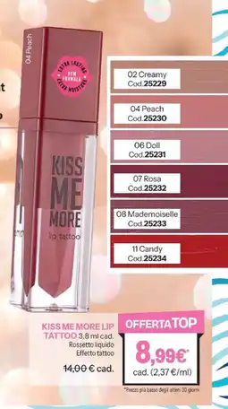 Stanhome Kiss me more lip tattoo offerta