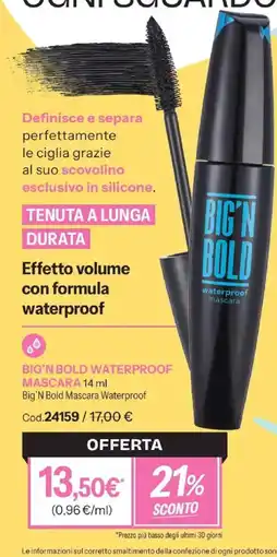 Stanhome Big'n Bold Waterproof Mascara offerta
