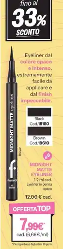 Stanhome Flormar midnight matte eyeliner offerta