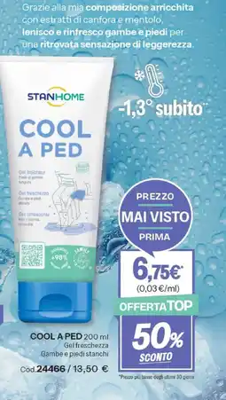 Stanhome COOL A PED Gel freschezza Gambe e piedi stanchi offerta