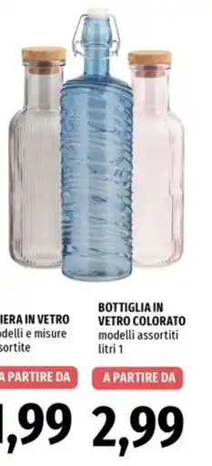 Famila Bottiglia in vetro colorato offerta