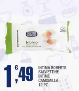 Splendidi e Splendenti Intima Roberts Salviettine Intime Camomilla offerta