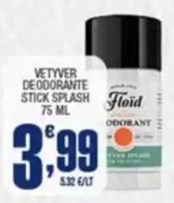 Splendidi e Splendenti VETYVER DEODORANTE STICK SPLASH offerta