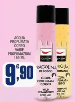 Splendidi e Splendenti Acqua profumata corpo Aquolina offerta