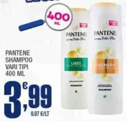 Splendidi e Splendenti PANTENE SHAMPOO offerta