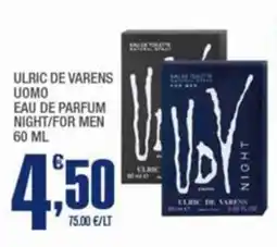 Splendidi e Splendenti ULRIC DE VARENS UOMO EAU DE PARFUM NIGHT/FOR MEN offerta