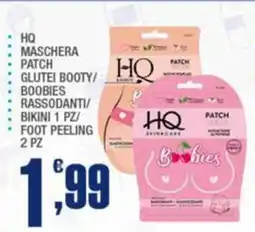Splendidi e Splendenti HQ MASCHERA PATCH GLUTEI BOOTY/BOOBIES RASSODANTI/BIKINI FOOT PEELING offerta