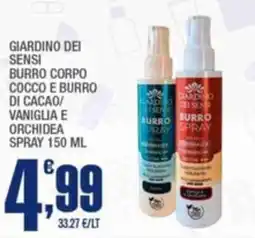 Splendidi e Splendenti GIARDINO DEI SENSI BURRO CORPO offerta