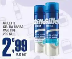 Splendidi e Splendenti GILLETTE GEL DA BARBA offerta