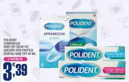 Splendidi e Splendenti POLIDENT COMPRESSE offerta