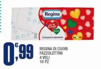 Splendidi e Splendenti Regina di cuori fazzoletti offerta