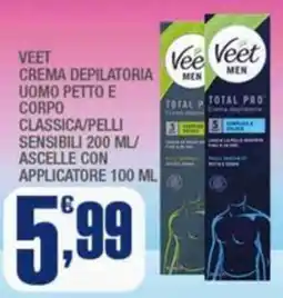 Splendidi e Splendenti VEET CREMA DEPILATORIA UOMO PETTO E CORPO offerta