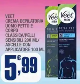 Splendidi e Splendenti VEET CREMA DEPILATORIA UOMO PETTO E CORPO offerta