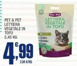 Splendidi e Splendenti PET & PET LETTIERA VEGETALE IN TOFU offerta