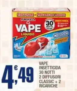 Splendidi e Splendenti Fumakilla Vape Liquido Classic offerta