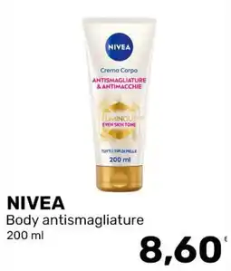 Iper Tosano NIVEA Body antismagliature offerta