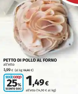 Coop PETTO DI POLLO AL FORNO offerta